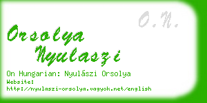 orsolya nyulaszi business card